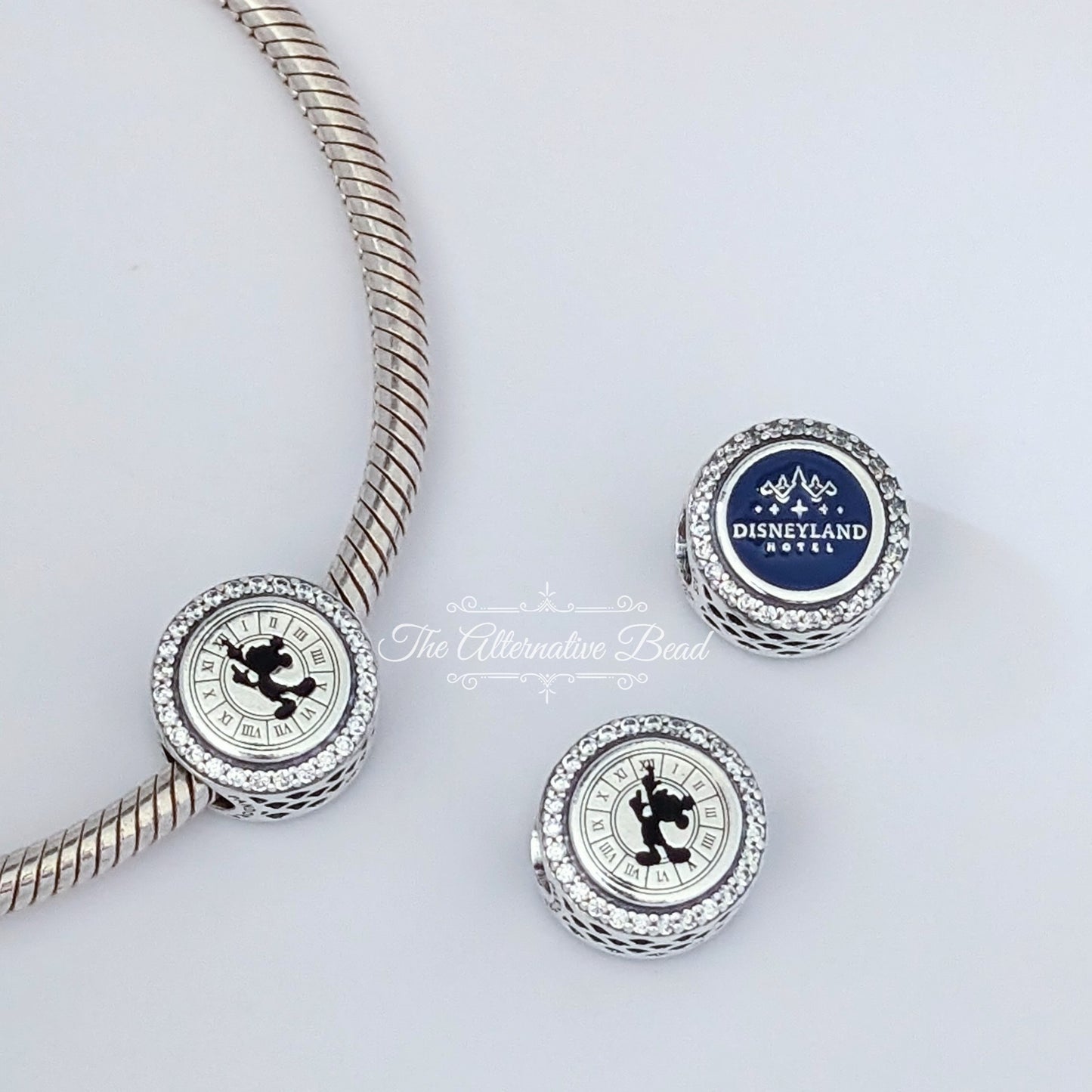 Disney x Pandora Disneyland Hotel Paris Guest Exclusive Charm silver; blue; black sterling-silver; enamel Bead by The Alternative Bead. Your official Disney x Pandora Retailer from Germany