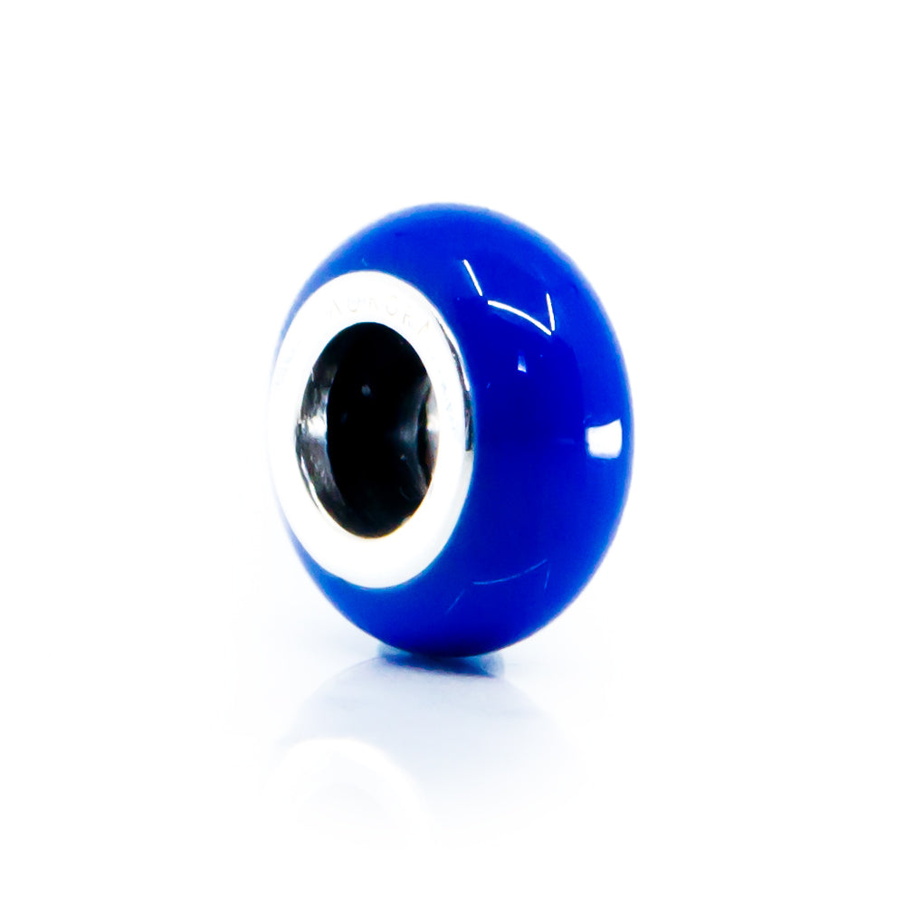 Aurora Charm Indigo Universal Enamel Stopper blue sterling-silver; enamel Stopper by The Alternative Bead. Your official Aurora Charm Retailer from Germany