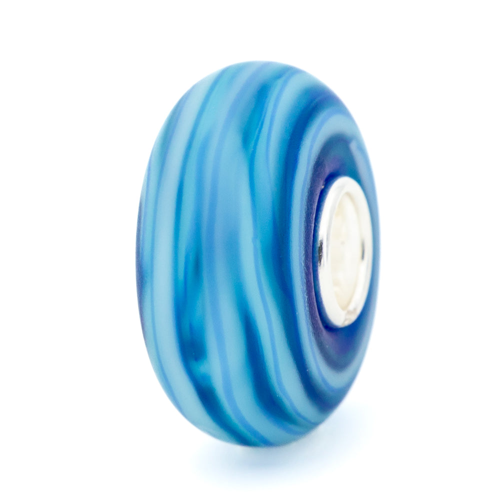 Elfbeads Deep Blue Ice Roll Frost glass Bead by The Alternative Bead. Your official Elfbeads Retailer from Germany