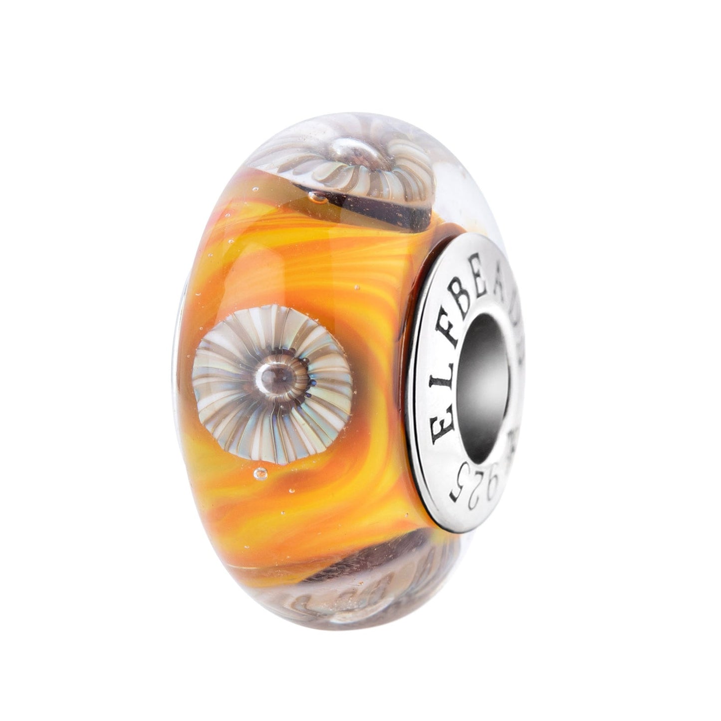 Elfbeads Enchanted Pumpkin Blossom glass Bead by The Alternative Bead. Your official Elfbeads Retailer from Germany