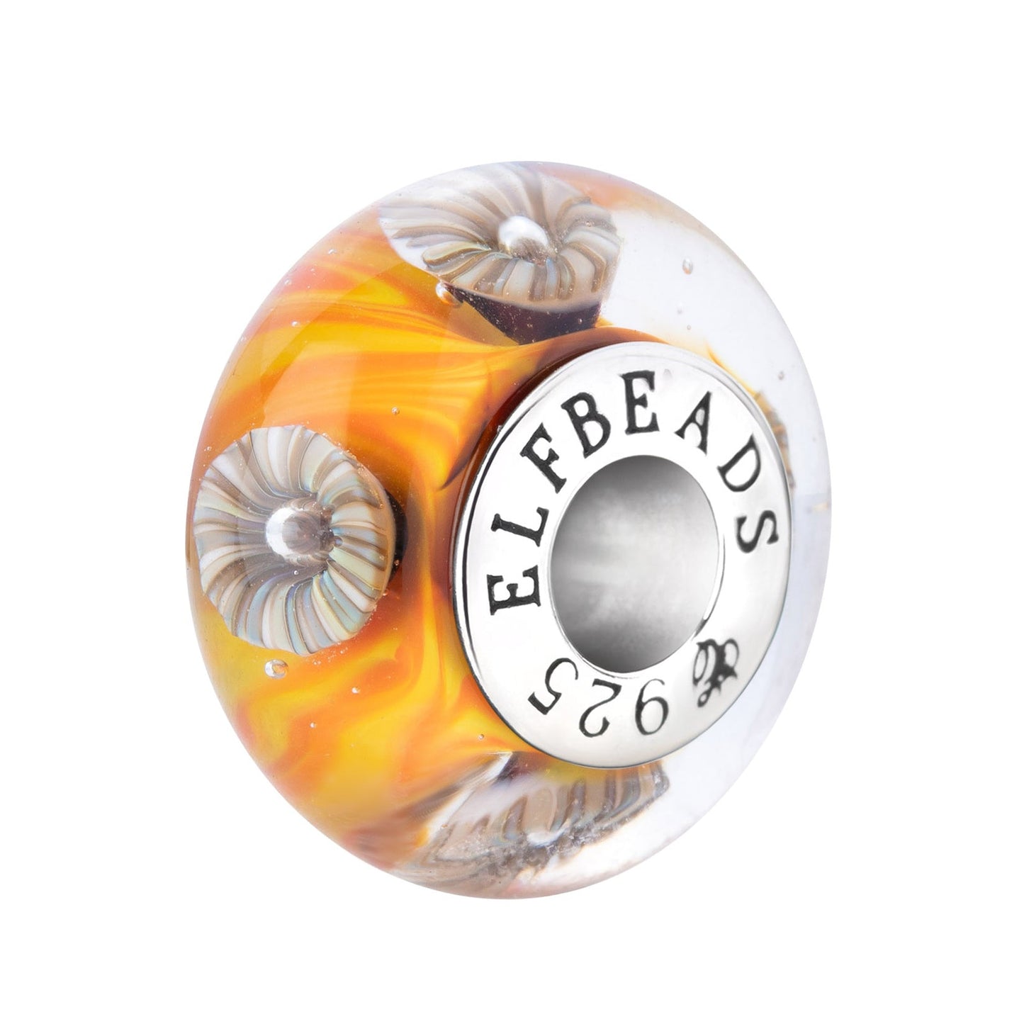 Elfbeads Enchanted Pumpkin Blossom glass Bead by The Alternative Bead. Your official Elfbeads Retailer from Germany