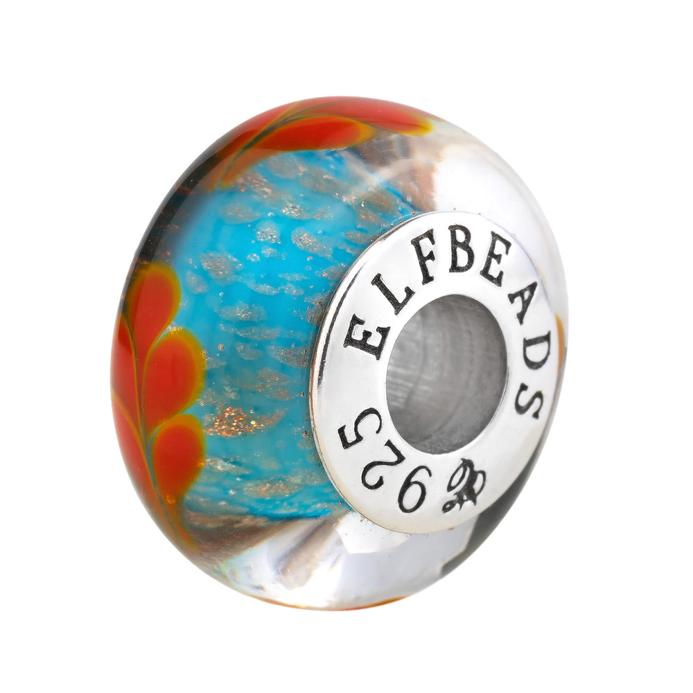 Elfbeads Fall Sky Leaves Golddust (G230905) glass Charm - The Alternative Bead official German Retailer. Buy 4 get 5 - free DHL Shipping for all orders above 150€