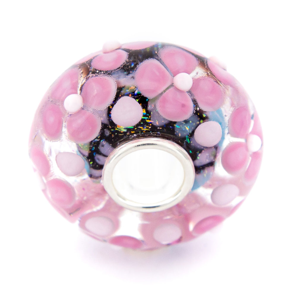 Elfbeads Flower Kiss Flowerfield (G210803) pink glass Charm - The Alternative Bead official German Retailer. Buy 4 get 5 - free DHL Shipping for all orders above 150€