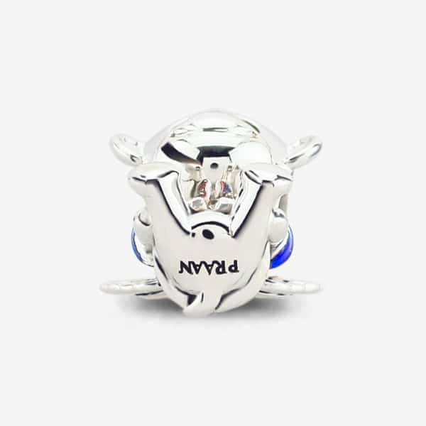 Praan Flying Winged Monkey Charm silver and multicolor sterling-silver Bead by The Alternative Bead. Your official Praan Retailer from Germany