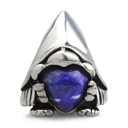 OHM Beads Tomte Love (Lapis) (GAR039) sterling-silver Bead The Alternative Bead