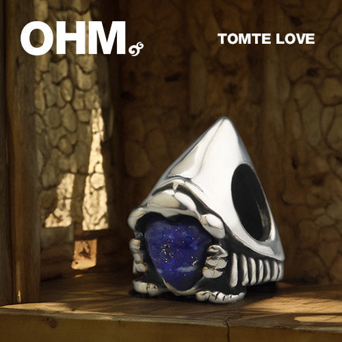 OHM Beads Tomte Love (Lapis) (GAR039) sterling-silver Bead The Alternative Bead