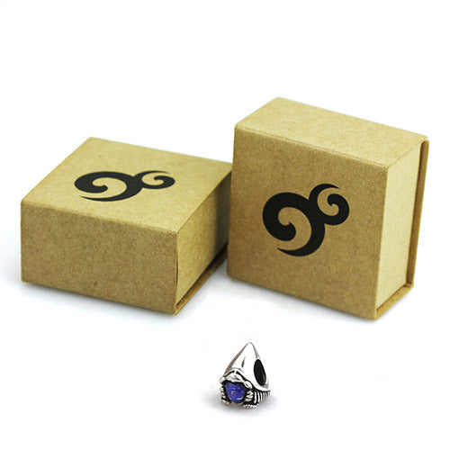 OHM Beads Tomte Love (Lapis) (GAR039) sterling-silver Bead The Alternative Bead