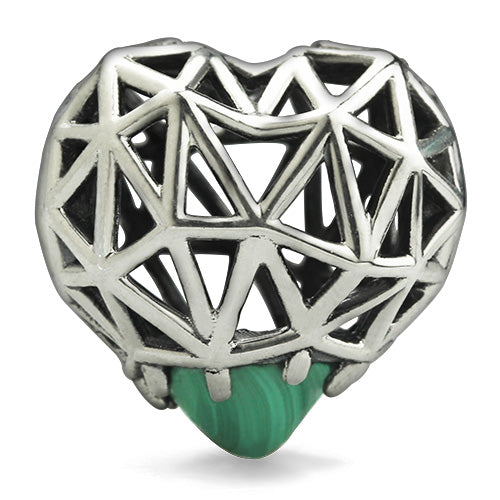 OHM Beads Center Love (GAR045) sterling-silver Bead The Alternative Bead
