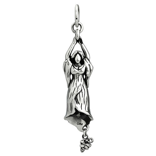 OHM Beads Flower Goddess (GAR047) sterling-silver Bead The Alternative Bead