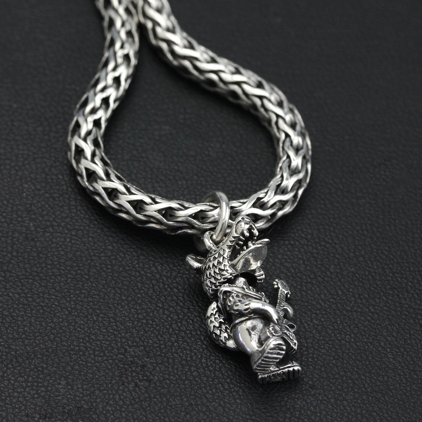 OHM Beads Dog & Roll - Limited Edition sterling-silver Bead The Alternative Bead