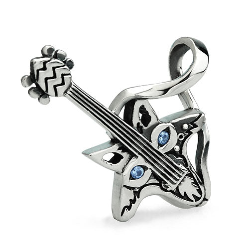 OHM Beads Blue Eyed Bark - Limited Edition sterling-silver Bead The Alternative Bead