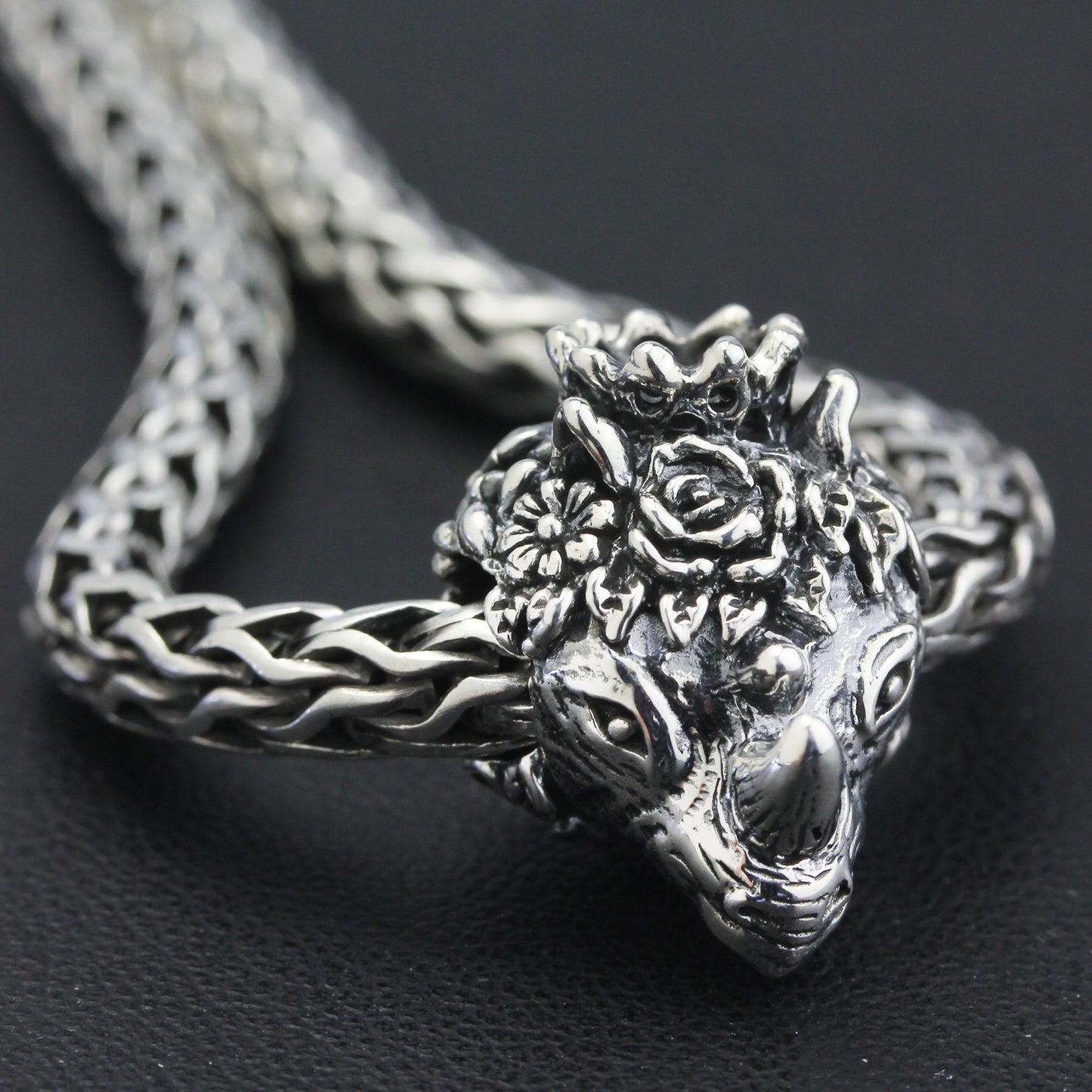 OHM Beads Queen Of Rhinohm (GAR073) sterling-silver Bead The Alternative Bead