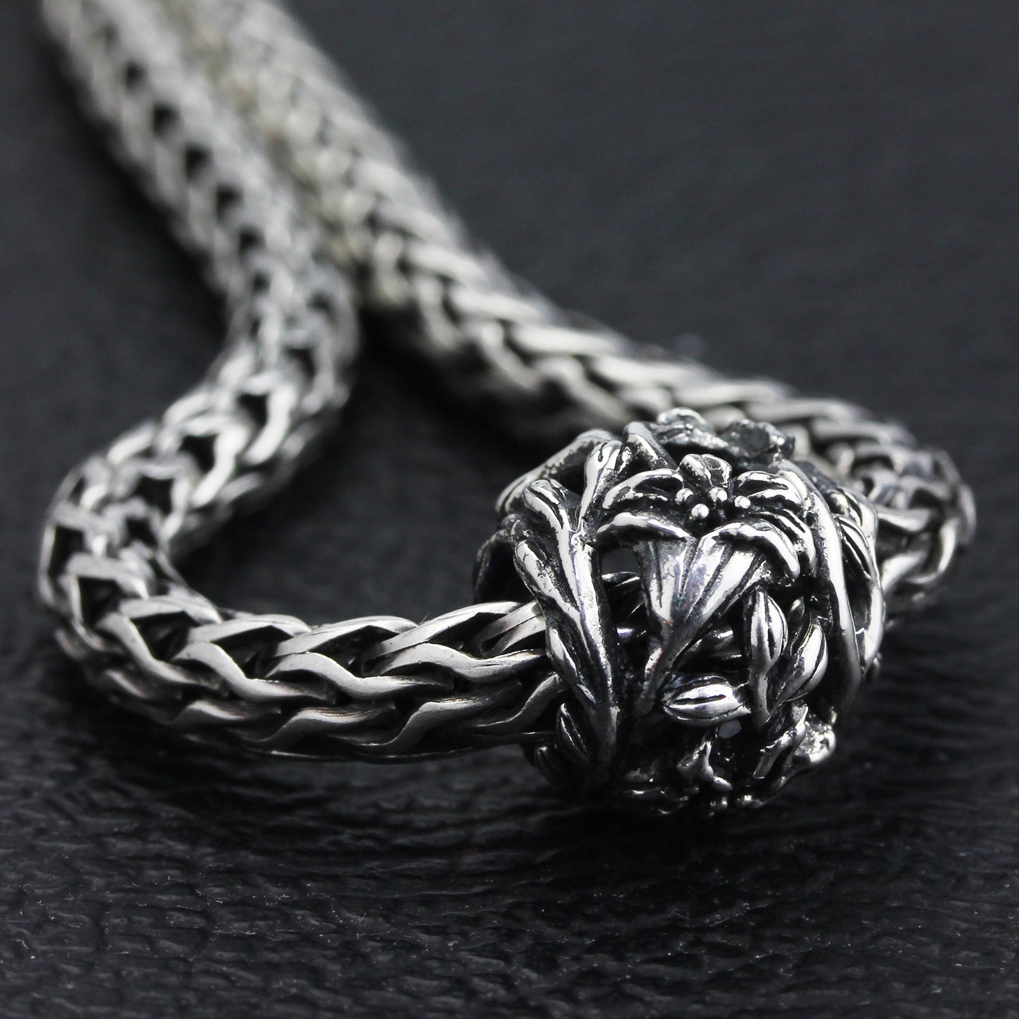 OHM Beads Day Lily (GAR078) sterling-silver Bead The Alternative Bead