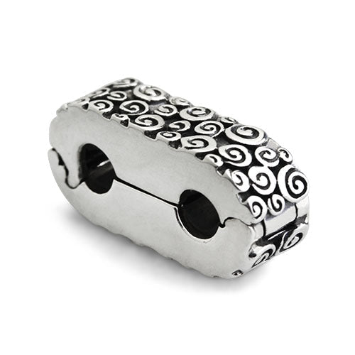 OHM Beads Swirl Connection Duo Lock (GAR111) sterling-silver Bead The Alternative Bead