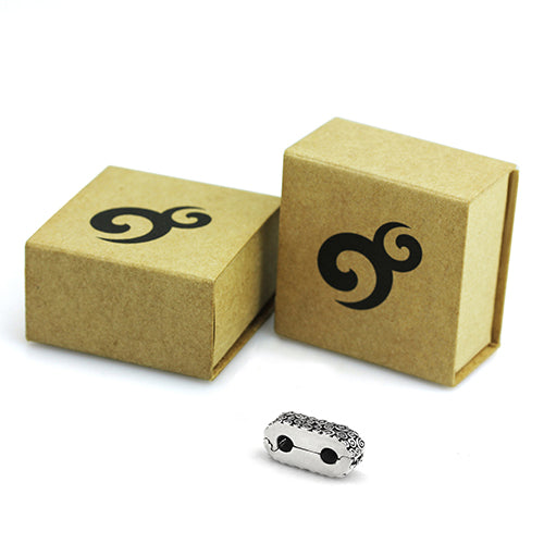 OHM Beads Swirl Connection Duo Lock (GAR111) sterling-silver Bead The Alternative Bead