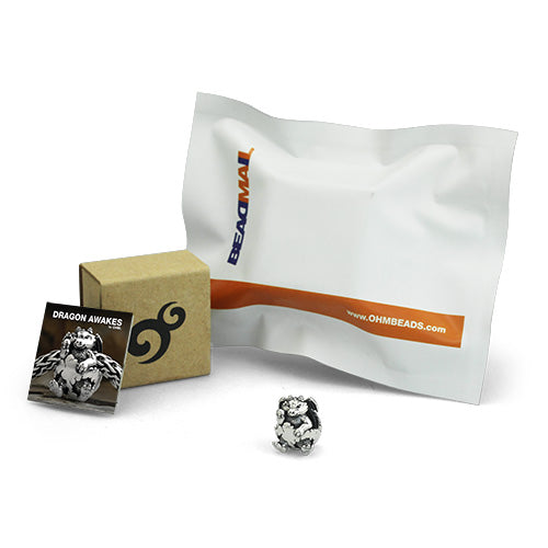 OHM Beads BEADMAIL NO. 34 Dragon Awaken sterling-silver Bead The Alternative Bead