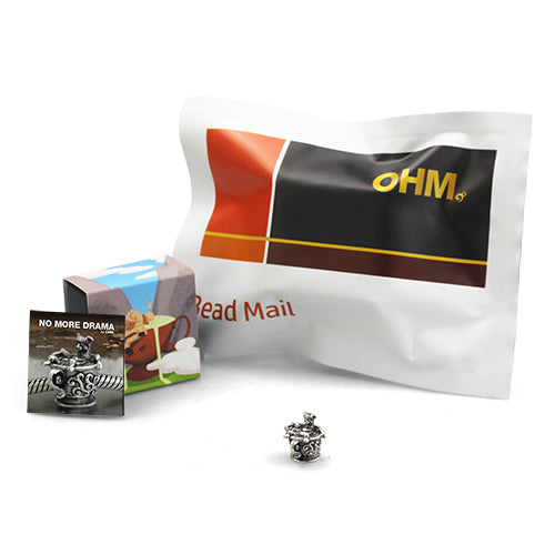 OHM Beads BEADMAIL NO. 38 No More Drama sterling-silver Bead The Alternative Bead