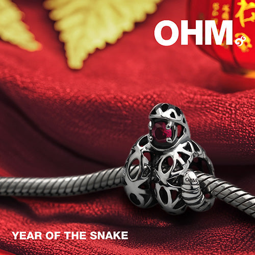 OHM Beads Year Of The Snake (GAR192 ) sterling-silver Bead The Alternative Bead