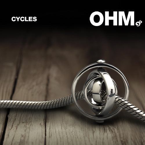 OHM Beads Cycles (GAR194 ) sterling-silver Bead The Alternative Bead