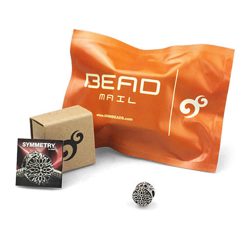 OHM Beads BEADMAIL NO. 41 Symmetry (GAR243) sterling-silver Bead The Alternative Bead