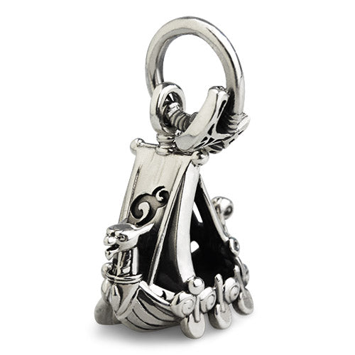 OHM Beads BEADMAIL NO. 44 Norse Longship sterling-silver Bead The Alternative Bead