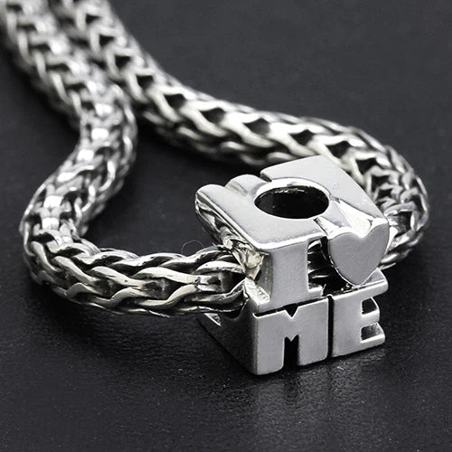 OHM Beads I (Heart) Me silver sterling-silver Bead by The Alternative Bead. Your official OHM Beads Retailer from Germany