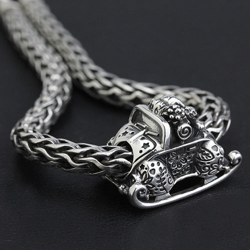 OHM Beads 2025 Sugar Sleigh Ride (GAR269) sterling-silver Bead The Alternative Bead