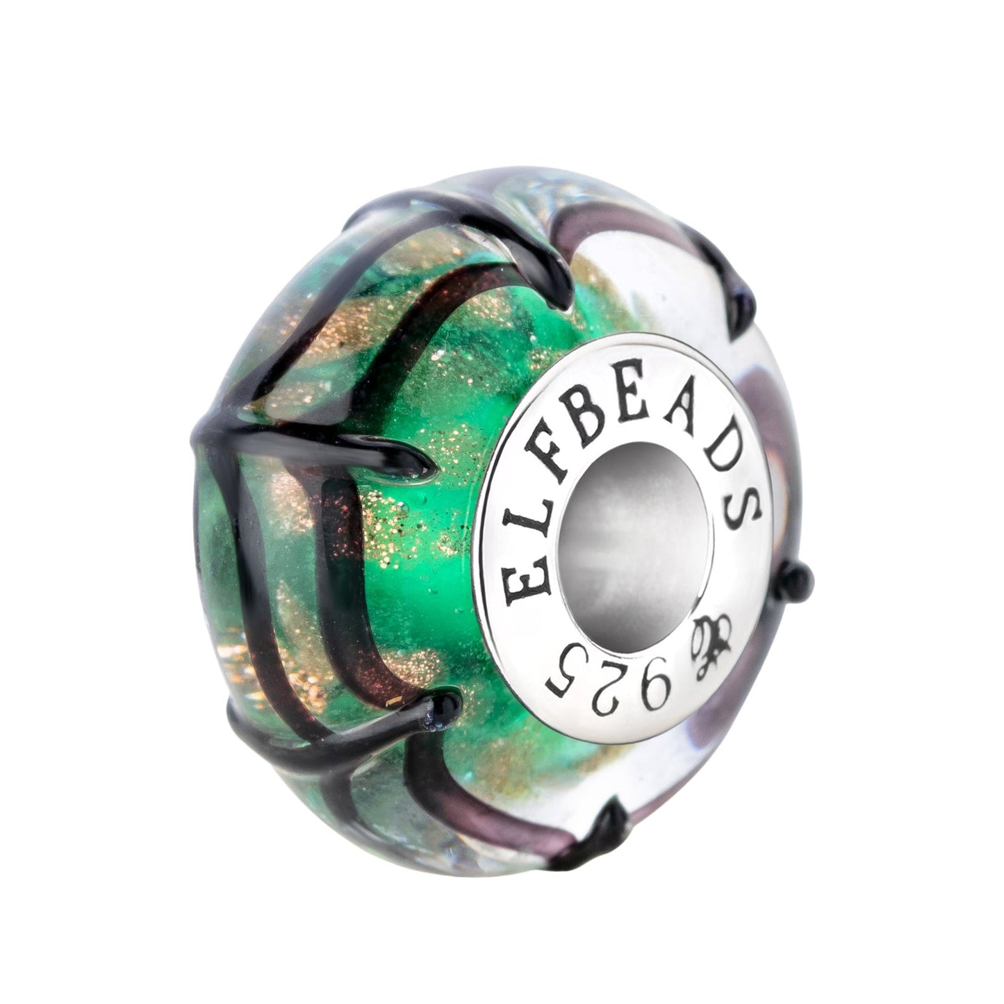 Elfbeads Ghostly Web Melody glass Bead by The Alternative Bead. Your official Elfbeads Retailer from Germany