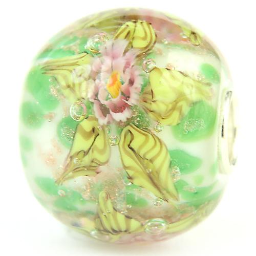 Elfbeads High Summer Art Flower Painting LE sterling-silver; glass Bead by The Alternative Bead. Your official Elfbeads Retailer from Germany