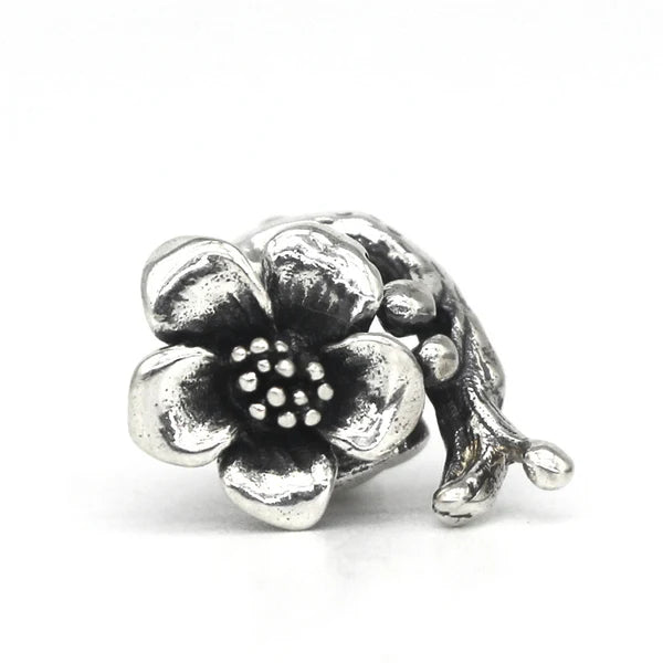 VIP-CHARMS Flower Stopper Charm Bead (DSN66) silver sterling-silver Stopper by The Alternative Bead. Your Official VIP-CHARMS Retailer from Germany