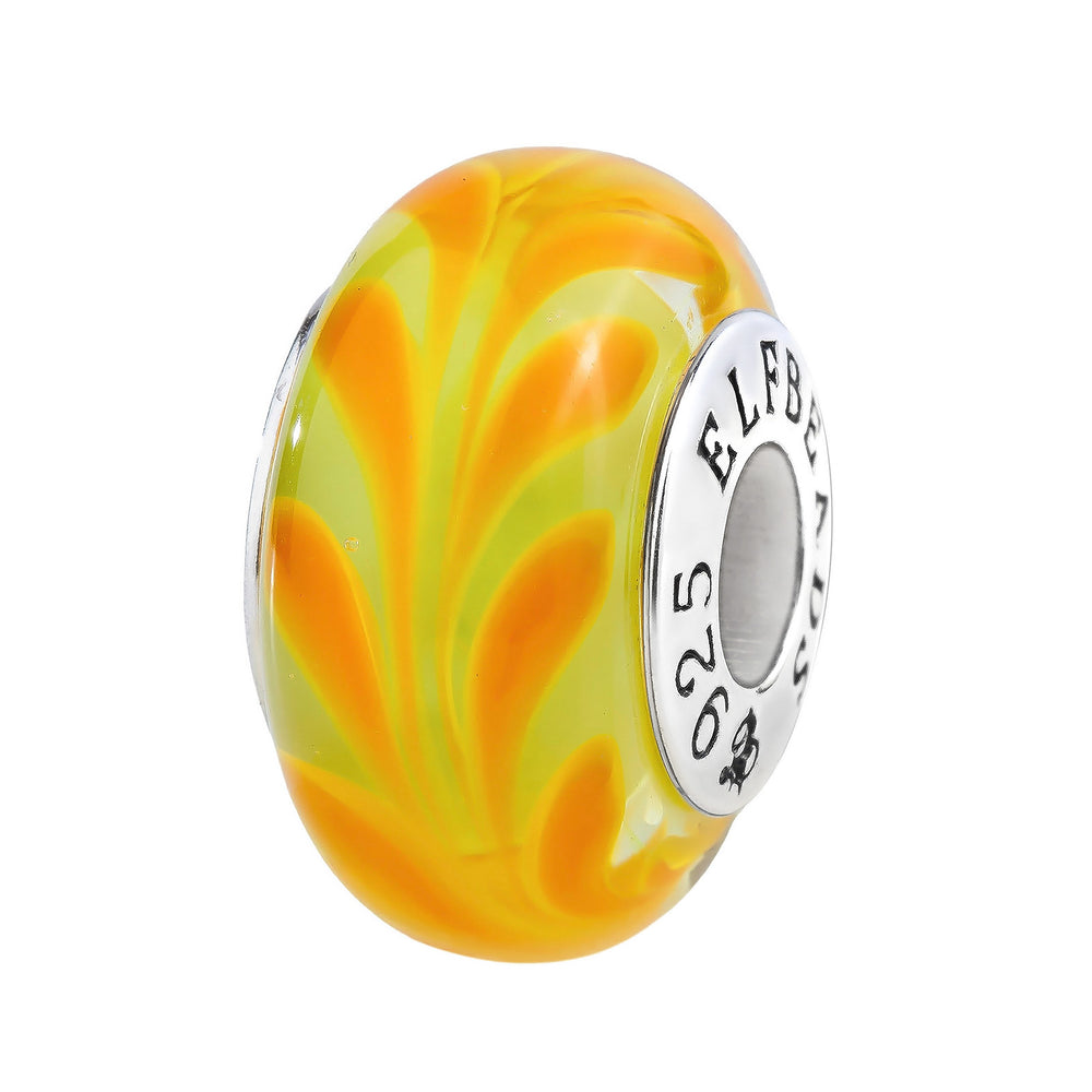 Elfbeads Heaven Bird Feather Sprout (G230911) glass Bead - The Alternative Bead official German Retailer. Buy 4 get 5 - free DHL Shipping for all orders above 150 ?