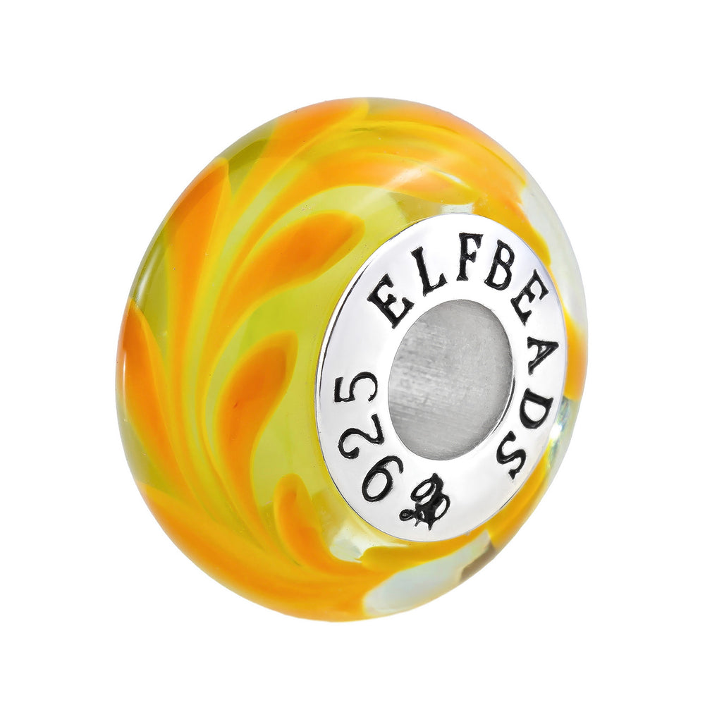 Elfbeads Heaven Bird Feather Sprout (G230911) glass Bead - The Alternative Bead official German Retailer. Buy 4 get 5 - free DHL Shipping for all orders above 150 ?
