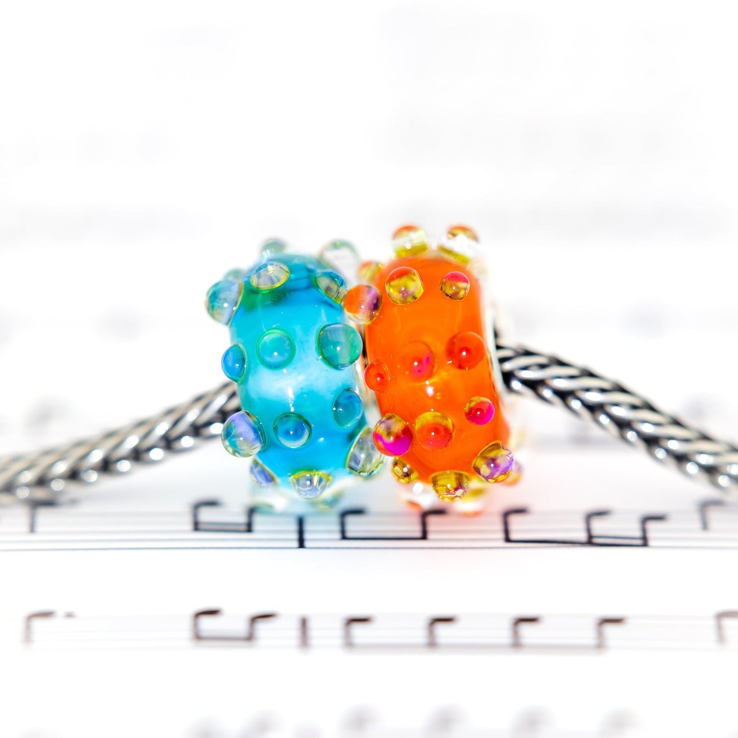 Elfbeads Sunny Ocean Dewdrops (G220412) glass Charm - The Alternative Bead official German Retailer. Buy 4 get 5 - free DHL Shipping for all orders above 150€