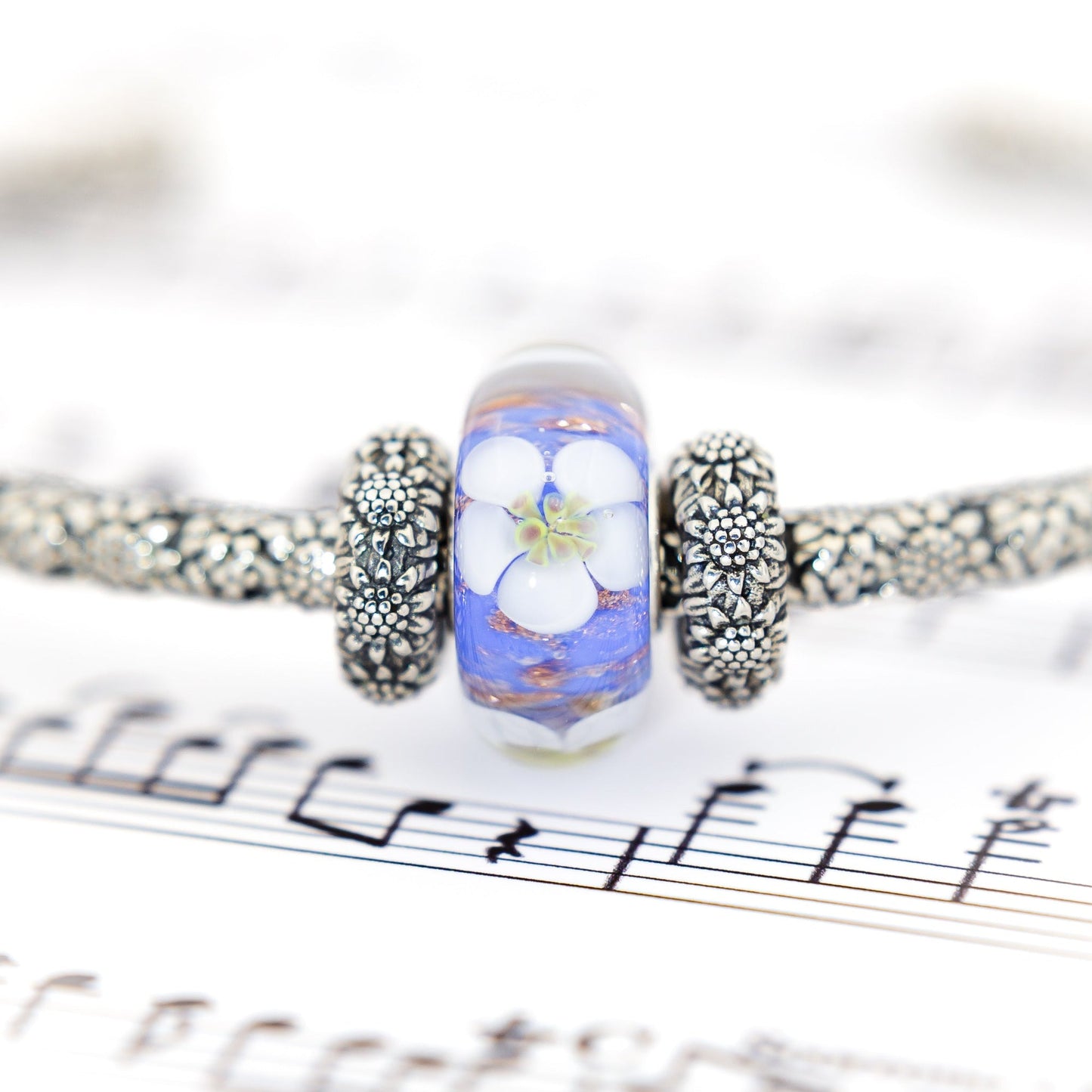 Elfbeads Sky Blossom Golddust (G220407) glass Charm - The Alternative Bead official German Retailer. Buy 4 get 5 - free DHL Shipping for all orders above 150€