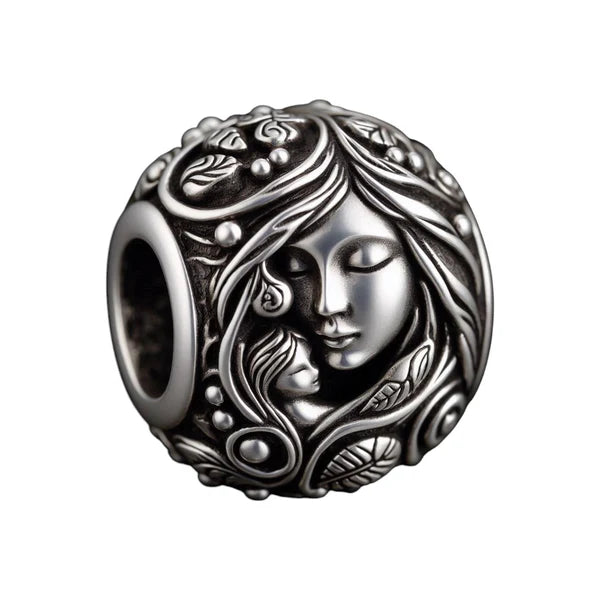 VIP-CHARMS Mother Nature Bead (ME039) silver sterling-silver Charm by The Alternative Bead. Your Official VIP-CHARMS Retailer from Germany