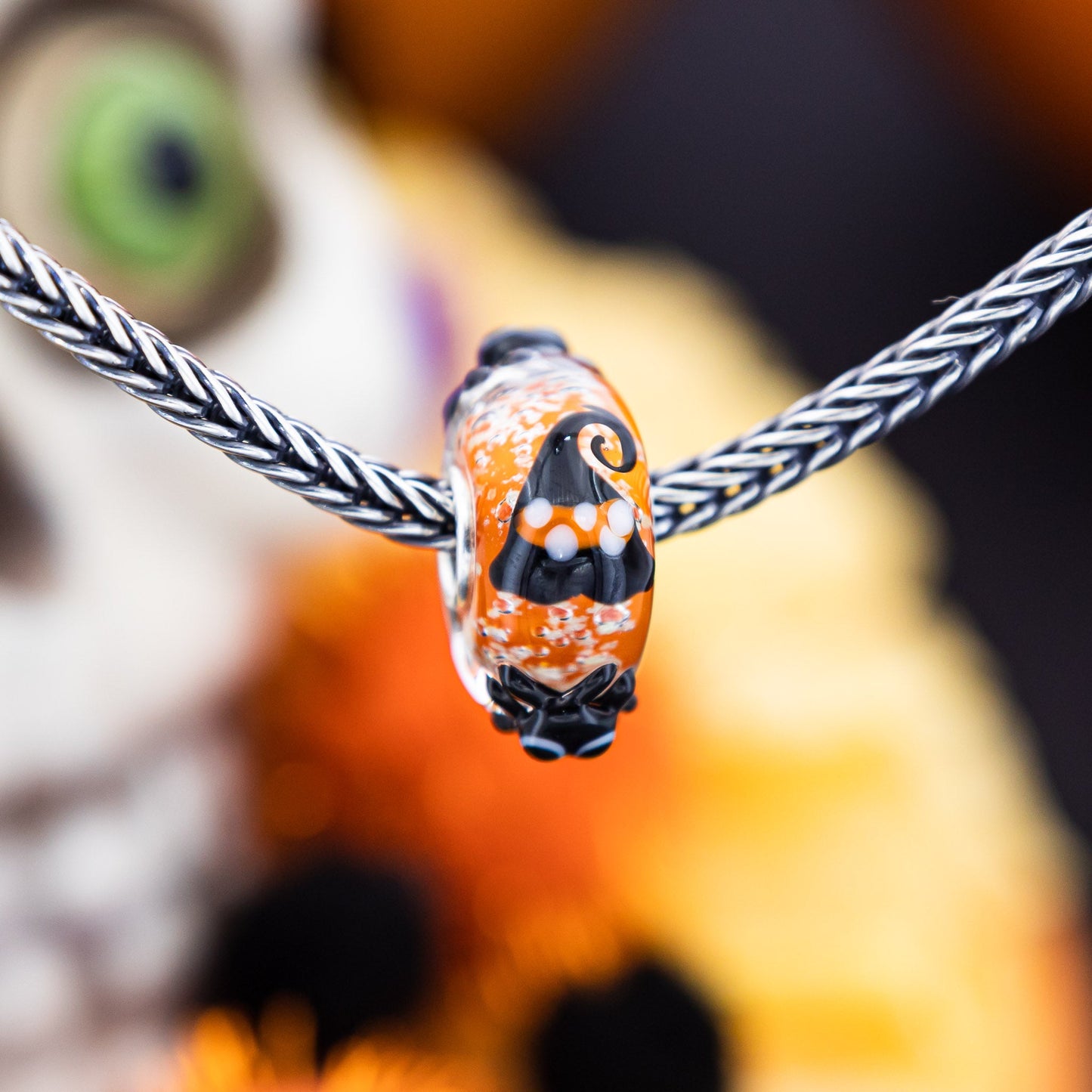 Elfbeads Halloween Witchcraft Starlight (G220802) glass Charm - The Alternative Bead official German Retailer. Buy 4 get 5 - free DHL Shipping for all orders above 150€