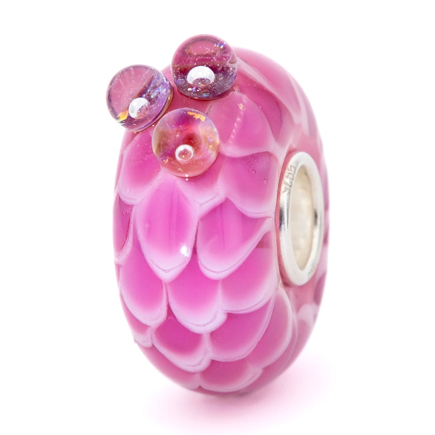 Elfbeads Soft Strawberry Scales glass Bead by The Alternative Bead. Your official Elfbeads Retailer from Germany