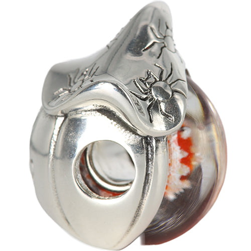 Ogerbeads Mr. Pumpkin – Glass Bead Excluded silver sterling-silver Bead by The Alternative Bead. Your official Ogerbeads Retailer from Germany