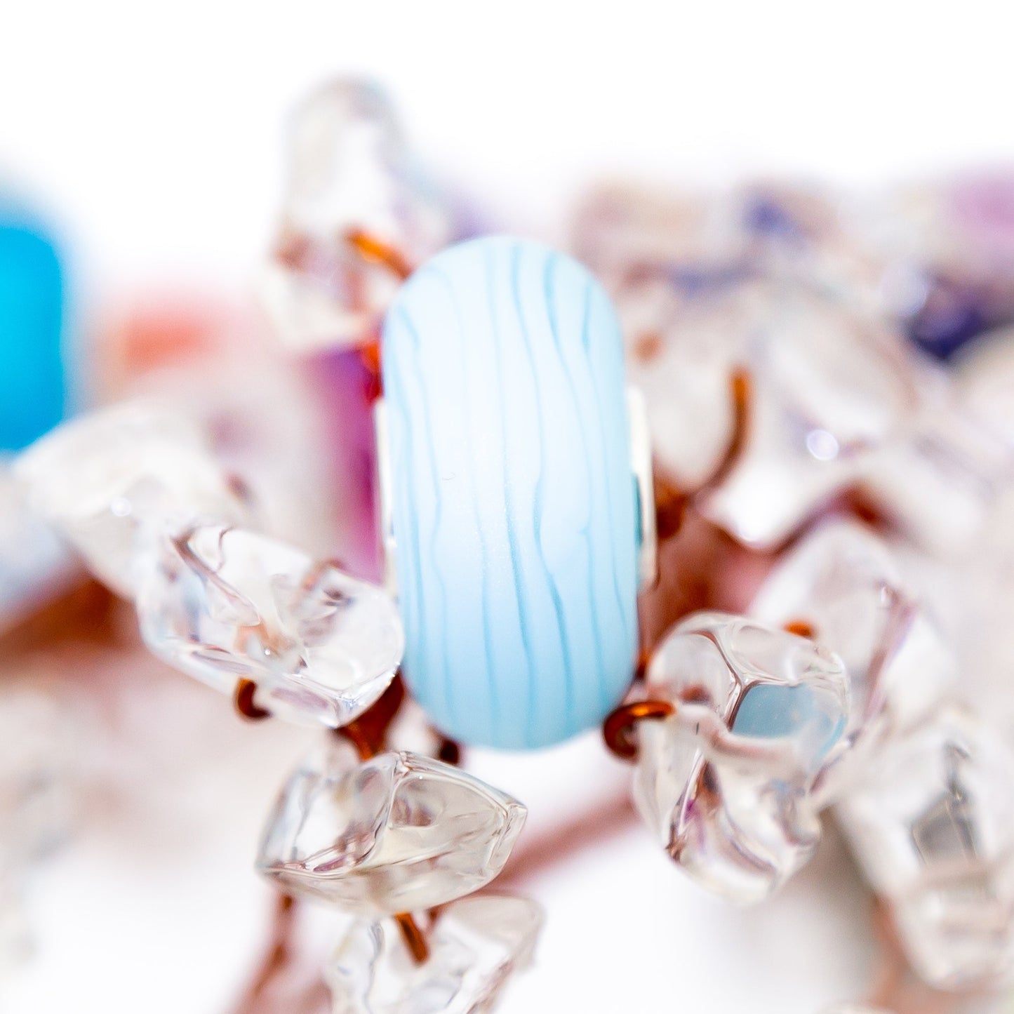 Elfbeads Ice Roll Frost glass Bead by The Alternative Bead. Your official Elfbeads Retailer from Germany