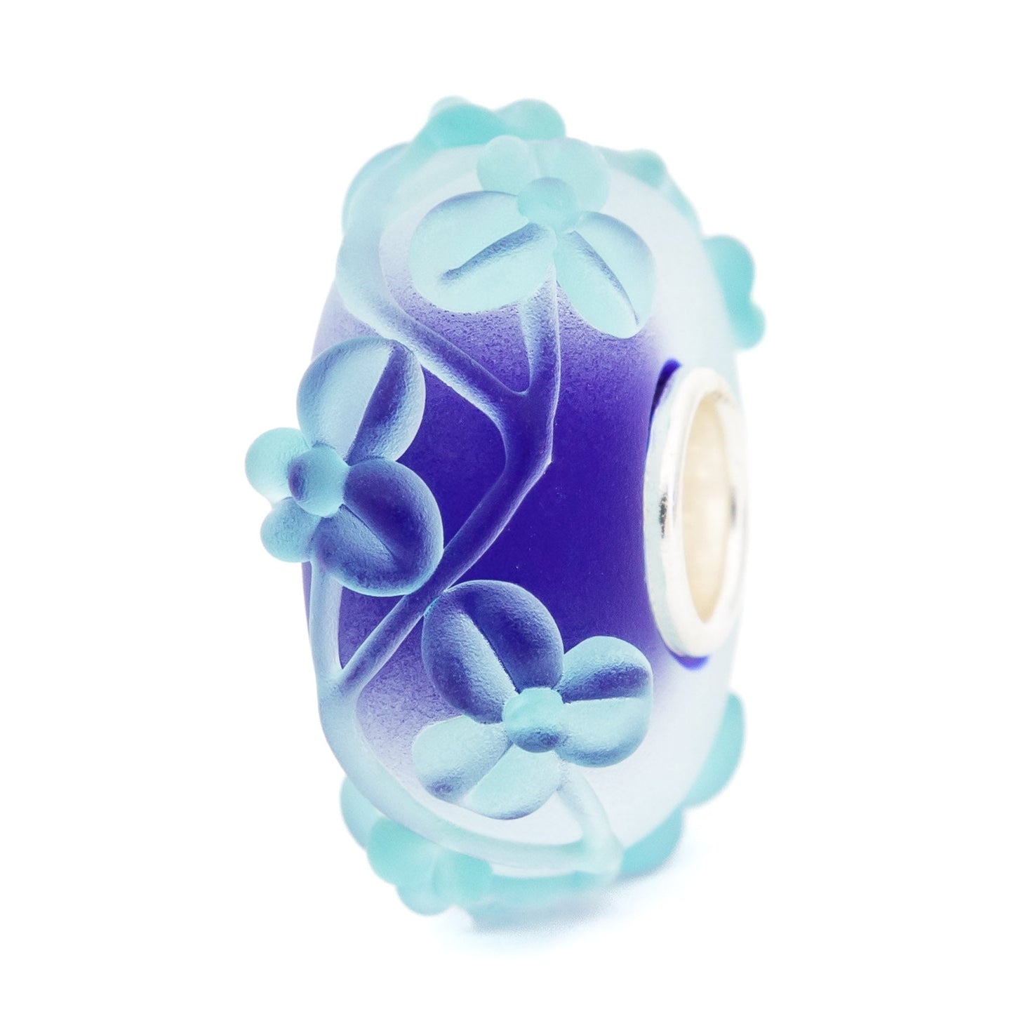 Elfbeads Icy Blue Flowertwig Frost glass Bead by The Alternative Bead. Your official Elfbeads Retailer from Germany