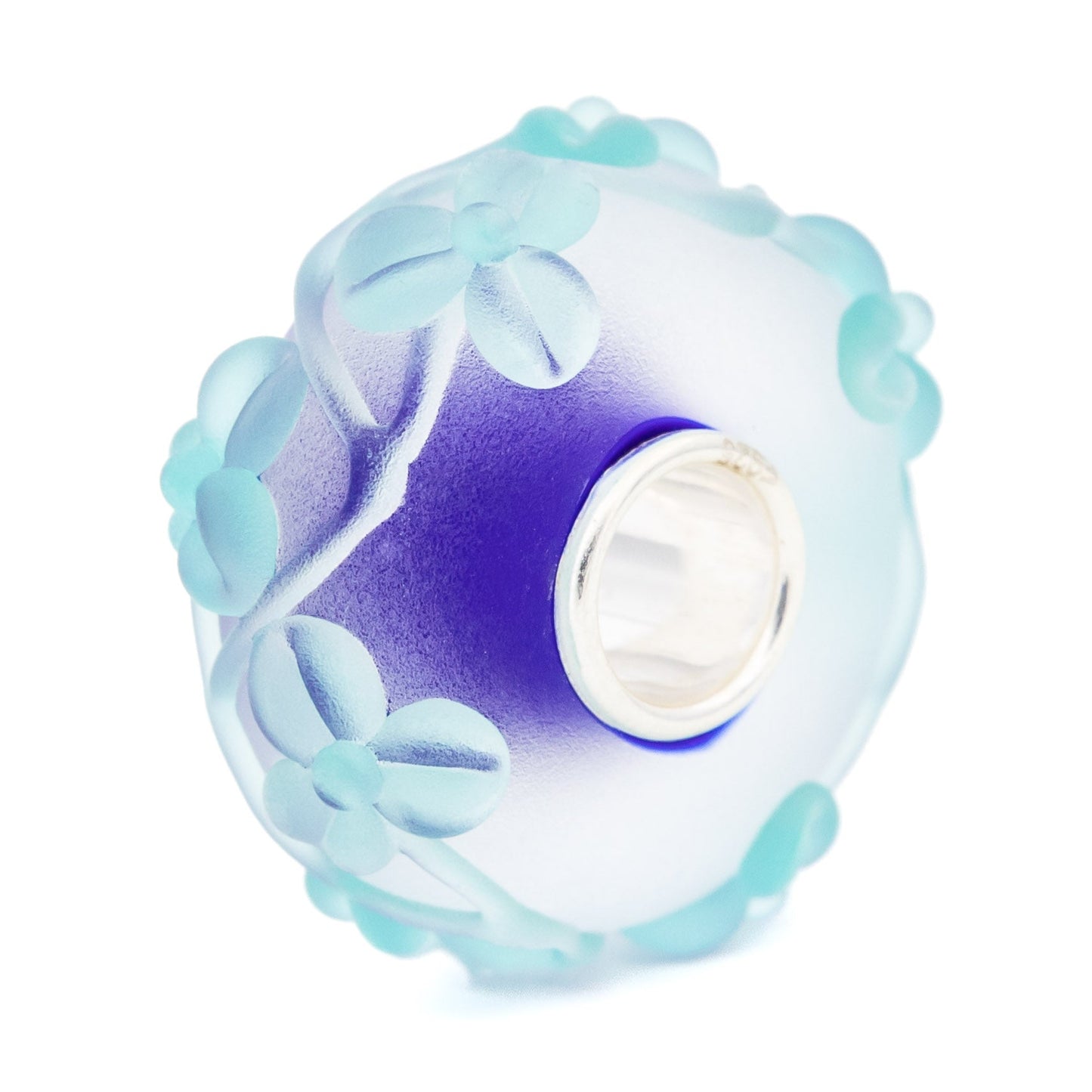 Elfbeads Icy Blue Flowertwig Frost glass Bead by The Alternative Bead. Your official Elfbeads Retailer from Germany