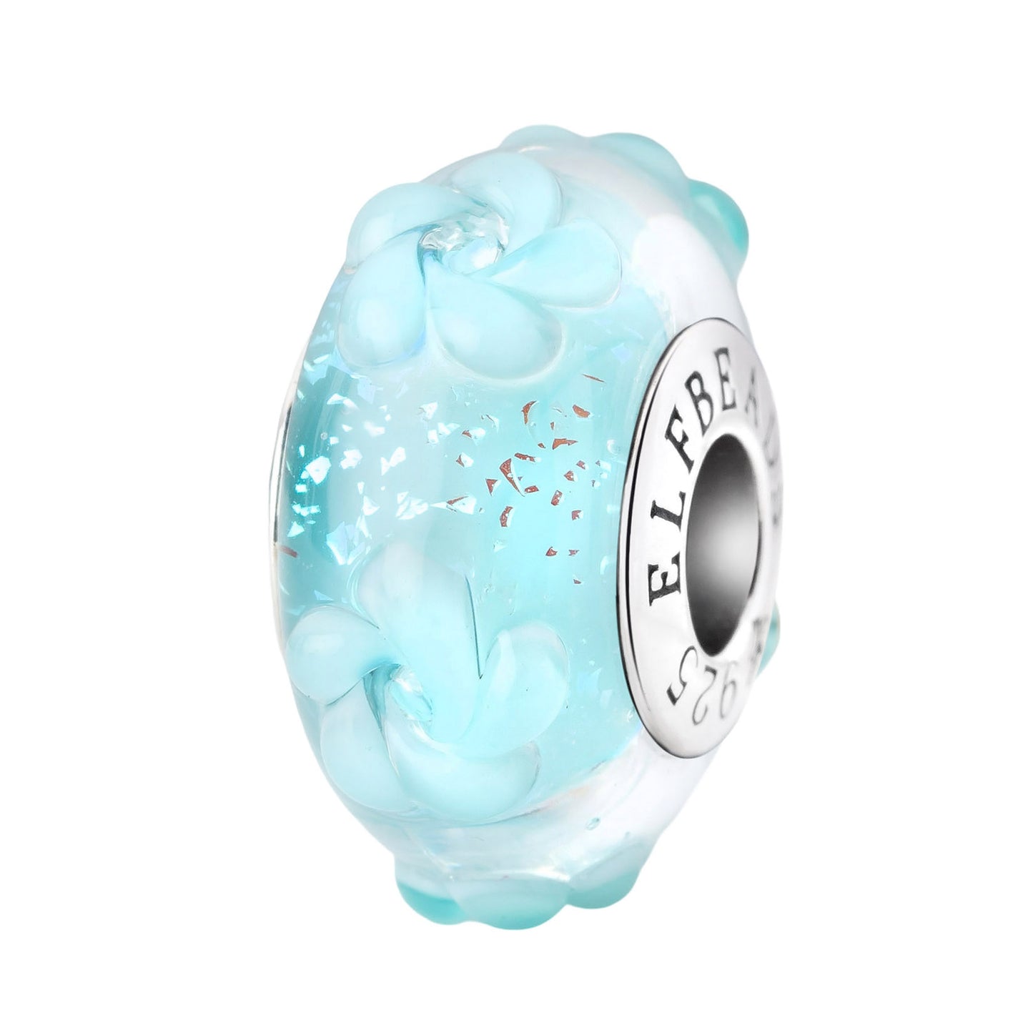 Elfbeads Icy Twilight Rose blue glass Bead by The Alternative Bead. Your official Elfbeads Retailer from Germany