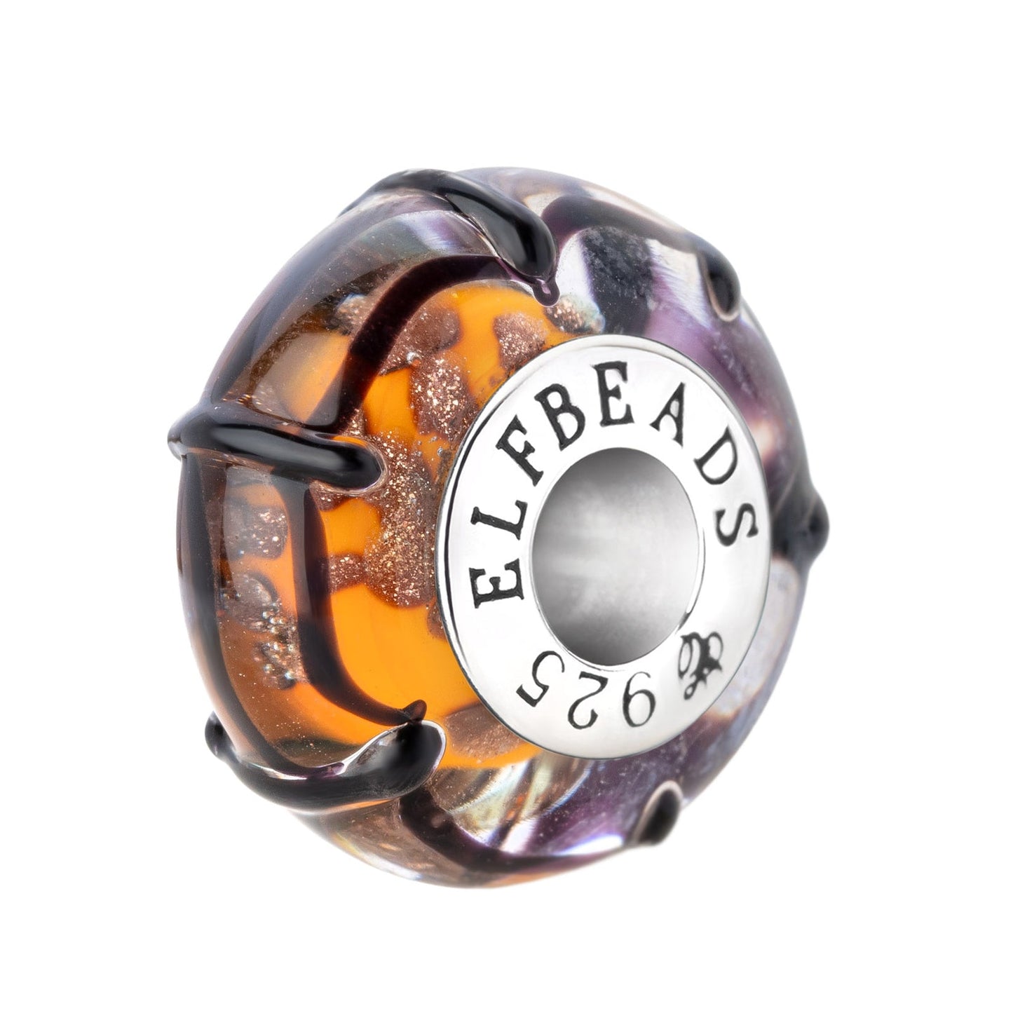 Elfbeads Inferno Web Melody glass Bead by The Alternative Bead. Your official Elfbeads Retailer from Germany