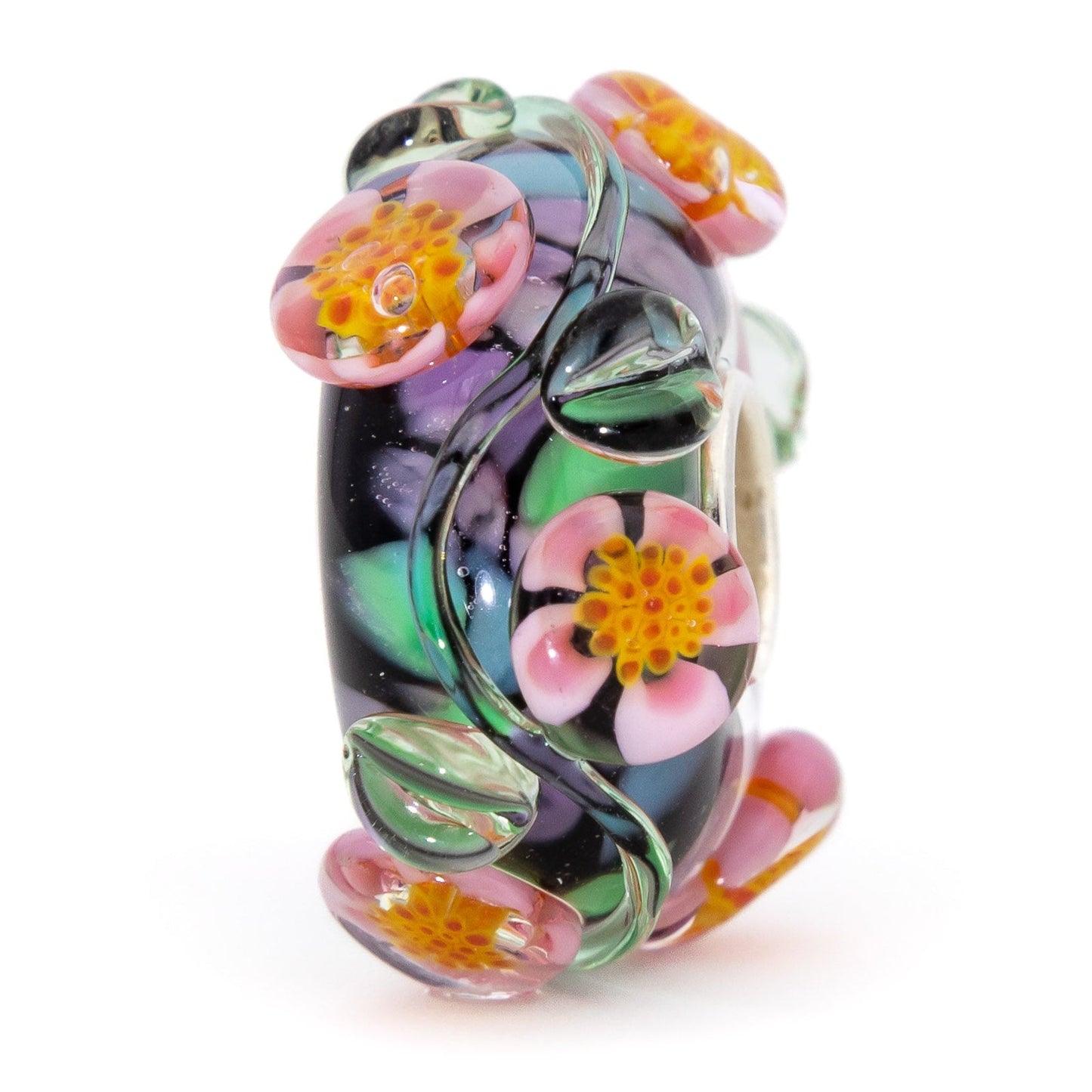 Elfbeads Jungle Heaven Flowers (G220615) orange glass Charm - The Alternative Bead official German Retailer. Buy 4 get 5 - free DHL Shipping for all orders above 150€
