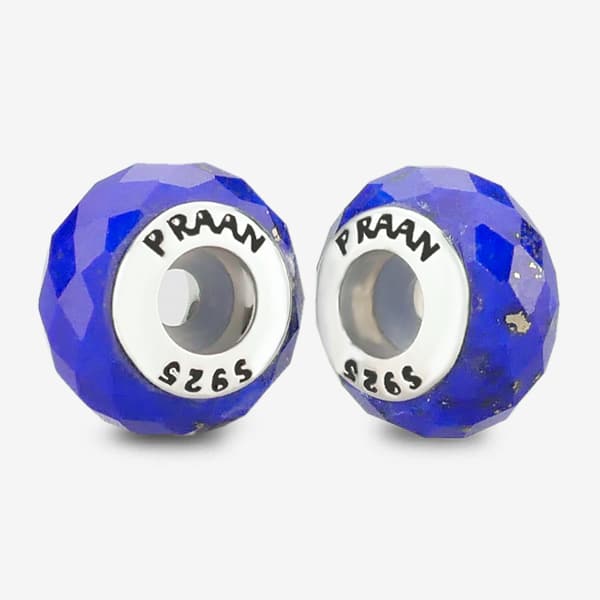 Praan Lapis Lazuli Stopper Charms silver sterling-silver Stopper by The Alternative Bead. Your official Praan Retailer from Germany