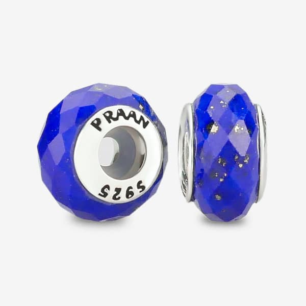 Praan Lapis Lazuli Stopper Charms silver sterling-silver Stopper by The Alternative Bead. Your official Praan Retailer from Germany
