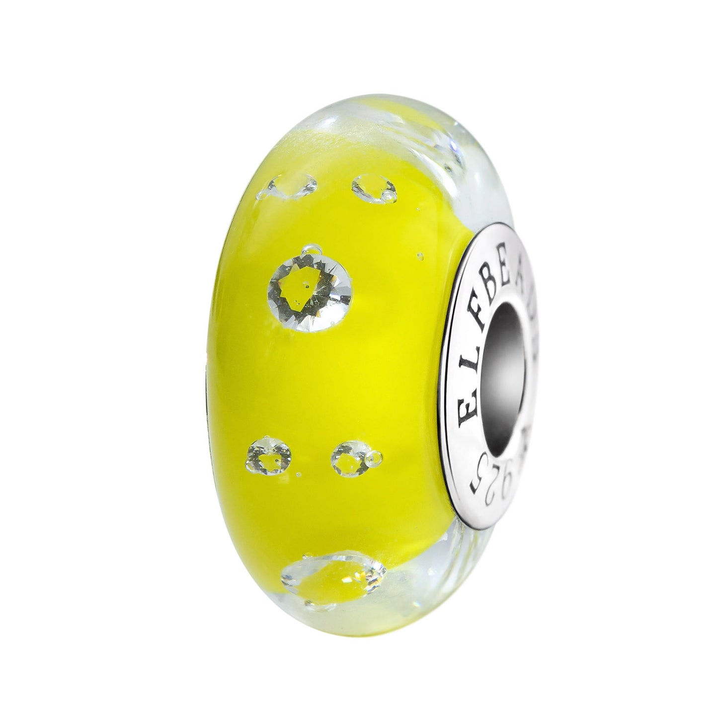 Elfbeads Lemon Yellow Monroe yellow glass Bead by The Alternative Bead. Your official Elfbeads Retailer from Germany