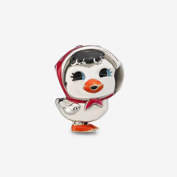 Praan Lucy Lucky Duckling Charm silver sterling-silver; enamel Bead by The Alternative Bead. Your official Praan Retailer from Germany