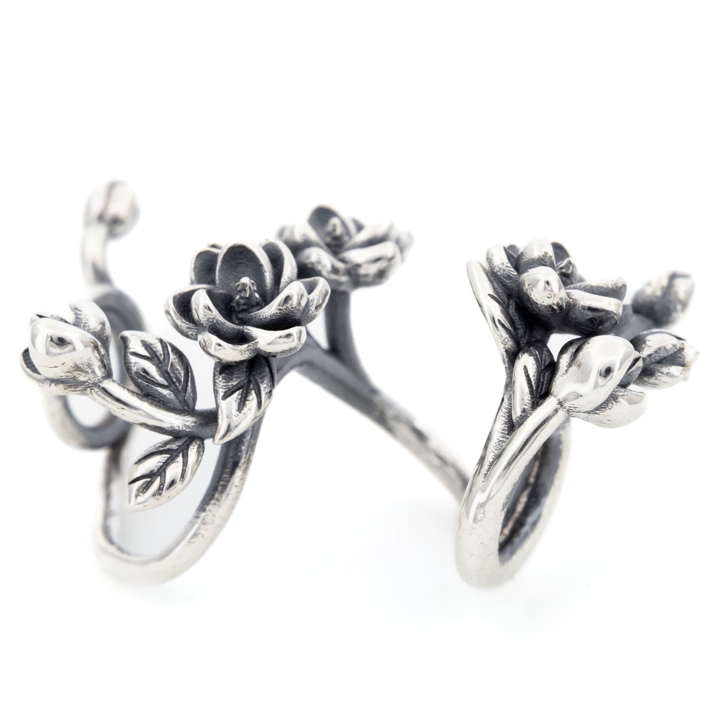 Elfbeads Magnolia Flowerhugs (S220404) silver sterling-silver Charm - The Alternative Bead official German Retailer. Buy 4 get 5 - free DHL Shipping for all orders above 150€