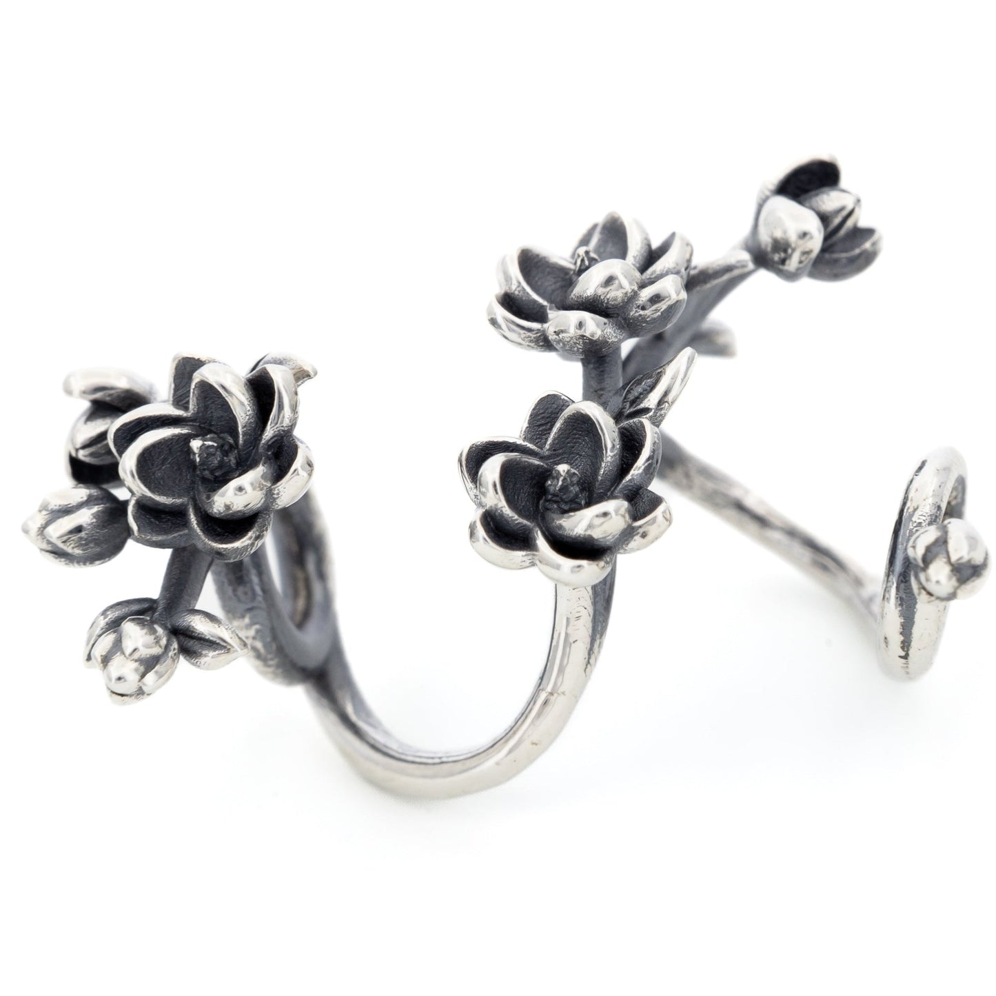 Elfbeads Magnolia Flowerhugs (S220404) silver sterling-silver Charm - The Alternative Bead official German Retailer. Buy 4 get 5 - free DHL Shipping for all orders above 150€